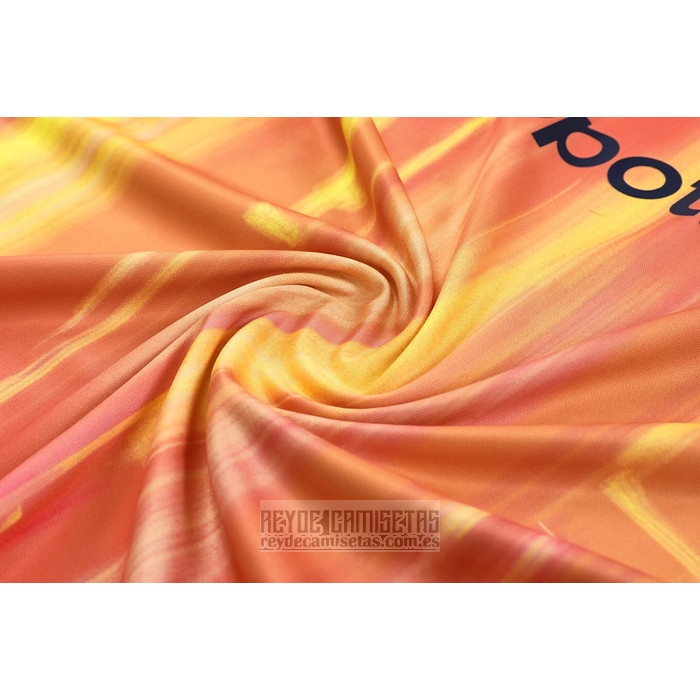 Chandal del Barcelona Manga Corta 2023-2024 Naranja - Pantalon Corto